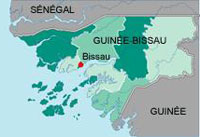 Carte de la Guinée-Bissau.(Carte : RFI)