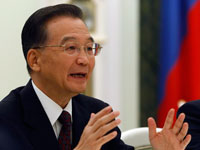 Le Premier ministre chinois Wen Jiabao, le 28 octobre 2008.( Photo : Reuters )
