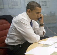 Le président élu, Barack Obama, se dit toujours «&nbsp;<em>déterminé&nbsp;</em>» à œuvrer pour un accord de paix.(Photo : Reuters)