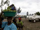 Les convois humanitaires de l'ONU continuent d'arriver à Rutshuru, lundi 03 novembre 2008.(Photo : AFP)