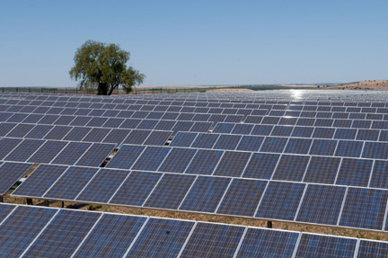 Une centrale photovoltaïque au Portugal.(Source : Commission européenne)