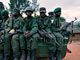 Les troupes gouvernementales dans la ville de Kanyabayonga, le 17 novembre 2008.( Photo : Reuters )
