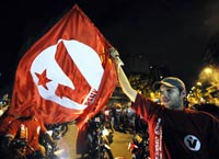 Les partisans de Chavez célèbrent la victoire écrasante de leur parti aux élections locales.(Photo : AFP)