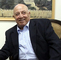 Ahmed Qoreï, le négociateur pour la Palestine, le 29 avril 2008.(Photo : Ahmad Gharabli/AFP)