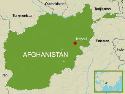 L'Afghanistan dans son contexte régional( Carte : I.Artus/ RFI )