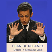 Nicolas Sarkozy a annoncé un plan de relance économique de 26 milliards d'euros.(Photo : Pascal Rossignol/Reuters)