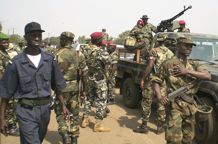 Le camp militaire Alfa Yaya Diallo, le quartier général de la junte, le 27 décembre 2008.(Photo : Reuters)