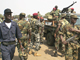 Des soldats au camp militaire Alpha Yaya Diallo, où la junte poursuit ses consultations. (Photo : Reuters)