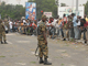 Mesures de sécurité devant le siège de la commission électorale à Accra, alors que la tension monte parmi les supporteurs des deux camps. ( Photo : Reuters )