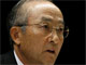  Katsuaki Watanabe, président de Toyota, a annoncé les chiffres de l'entreprise pour l'année 2008.(Photo : Kim Kyung-Hoon/Reuters)
