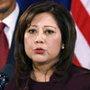 Hilda Solis, secrétaire au travail du gouvernement Obama.(Photo : John Gress/Reuters)