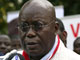 Le candidat du parti au pouvoir, Nana Akufo-Addo, après l'annonce des résultats à Accra, le 10 décembre 2008.(Photo : Reuters)