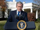 Le président américain George W. Bush lors de son discours sur l'économie à la Maison Blanche, le 5 décembre 2008.(Photo : AFP)