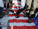Le drapeau américain piétiné lors d'une manifestation à Amman, le 29 décembre 2008.(Photo : Reuters)