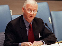 L'envoyé spécial du secrétaire général des Nations unies pour les armes illicites, Robert Fowler.(Photo : AFP)
