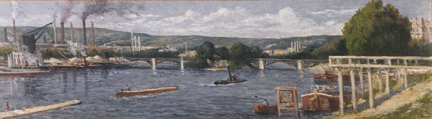 <em>Le pont d'Issy-les-Moulineaux</em>, Maximilien LUCE (1910).(DR)