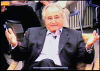 Photo extraite d'une intervention télévisée de Bernard Madoff, en 2007.(Photo : Reuters)