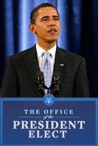 Le futur président des Etats-Unis Barack Obama à Chicago, le 18 décembre 2008.( Photo : Reuters )