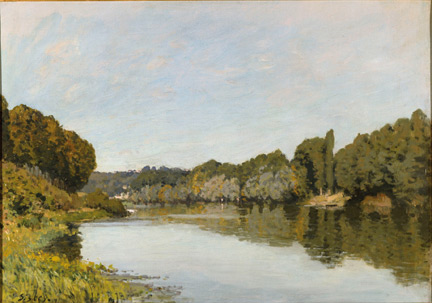 <em>La Seine à Bougival</em>, Alfred SISLEY (1873).© RMN