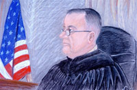 Le juge américain James L. Pohl le 20 octobre 2004.(Photo : Annette Kyriakidesho/AFP)