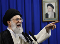 L’ayatollah Ali Khamenei&nbsp;: «&nbsp;<em>L'un des principaux objectifs des Etats-Unis est de créer une base pour une présence à long terme et une domination de la région&nbsp;</em>».(Photo : AFP)