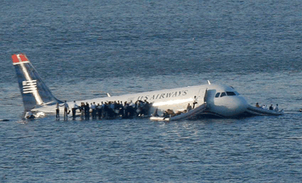 L'accident de l'Airbus 320, tombé dans le fleuve Hudson à New York, a sans doute été provoqué par une collision avec des oiseaux.(Photo: Reuters)