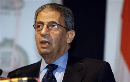 Amr Moussa, secrétaire général de la Ligue arabe. Une conférence des ministres des Affaires étrangères de la Ligue se tiendra au Koweït, le 16 janvier 2009.(Photo : AFP)