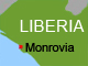 Le Libéria et les pays voisins.(Carte : RFI)