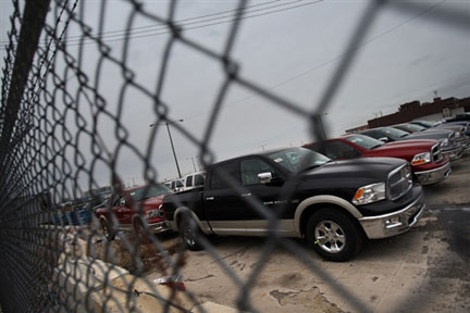 La baisse des ventes chez Chrysler a entraîné le constructeur automobile vers la faillite.(Photo : AFP)