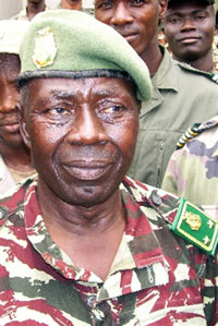 L'ancien chef d'état-major Diarra Camara, le 14 mai 2007.( Photo : AFP )