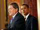 Le président Barack Obama (d) écoute le discours de Richard Holbrooke, nommé représentant spécial pour l'Afghanistan et le Pakistan, le 22 janvier 2009.(Photo: reuters)