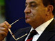 Le président égyptien, Hosni Moubarak, a demandé à Israël de stopper «&nbsp;<em>immédiatement</em>&nbsp;» et «&nbsp;<em>sans conditions</em>&nbsp;» les combats, samedi 17 janvier 2009.(Photo : AFP)