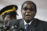 Robert Mugabe, le 23 décembre 2008.( Photo : AFP )