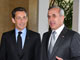 Le président français Nicolas Sarkozy (à gauche) et son homologue libanais Michel Sleimane, le 6 janvier 2009.( Photo : Reuters )