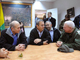 De gauche à droite : Gabi Ashkenazi, chef d'état-major, Ehud Olmert, Premier ministre, Ehud Barak, ministre de la Défense et le général Yoav Galant qui dirige l'offensive israélienne de Gaza, réunis dans un lieu tenu secret, le 8&nbsp;janvier 2009.(Photo : Reuters)