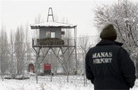 La base américaine de Manas au Kirghizistan.(Photo : Vyacheslav Oseledko/AFP)