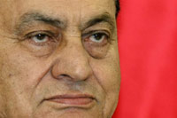 Le président égyptien Hosni Moubarak.(Photo : Mustafa Ozer/AFP)