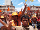 Les partisans d'Andry Rajoelina pendant la manifestation du 7 février.( Photo : Stringer/ Reuters )