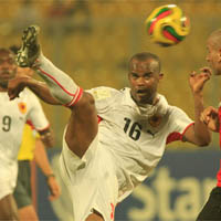 L'Angolais Flavio Amado durant la CAN 2008.(Photo : RFI)