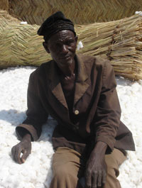 Cultivateur de coton bio à la Pendjari.(Photo : Agnès Rougier/ RFI)