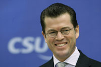 Karl-Theodor zu Guttenberg nommé ministre de l'Economie ce 9 février 2009.(Photo : Michaela Rehle/Reuters)