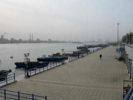 Le Port Saïd, du Canal de Suez au petit matin.(Photo : Olivier Péguy/ RFI )