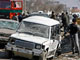 Sur les lieux d'une attaque suicide à Kaboul, le 11 février 2009.( Photo : Reuters )