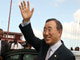 La tournée africaine du secrétaire général des Nations unies, Ban Ki-moon, l'a d'abord mené en Tanzanie (photo), puis en République démocratique du Congo où il se trouve actuellement. Elle s'achèvera par&nbsp;le Rwanda et&nbsp;enfin l'Egypte.(Photo : Reuters)