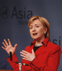 La secrétaire d’Etat américaine Hillary Clinton.(Photo : Reuters)