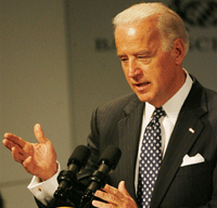 Le vice-président américain Joe Biden, le 7&nbsp;février 2009.(Photo : AFP)