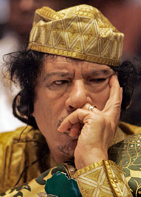 Le dirigeant libyen Mouammar Kadhafi, le 2 février 2009.( Photo : Reuters )