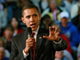 Le président américain lors d'un meeting à Elkhart, dans l'Indiana, le 9 février 2009.(Photo : AFP)