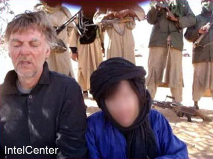 Une des photos des otages publiées, le 18 février 2009, sur Internet par al-Qaïda au Maghreb islamique. (Photo : AFP)