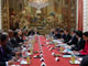 Le président Nicolas Sarkozy reçoit des élus d'Outre-mer à l'Elysée, ce 19 février 2009.(Photo : Reuters)